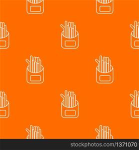 French fries pattern vector orange for any web design best. French fries pattern vector orange