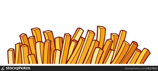 French fries vector illustration