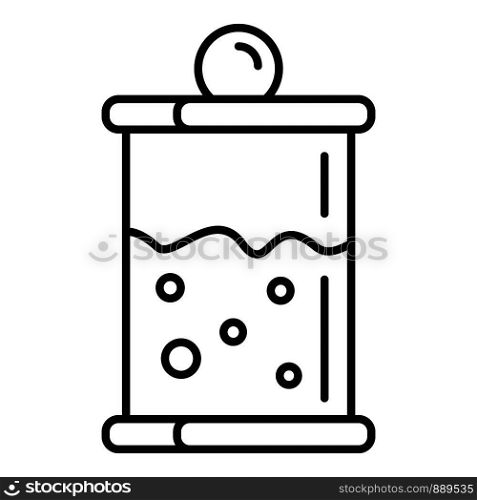 French press icon. Outline french press vector icon for web design isolated on white background. French press icon, outline style