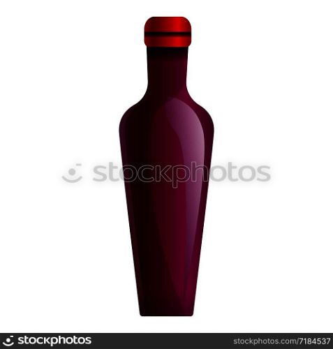 French red wine bottle icon. Cartoon of french red wine bottle vector icon for web design isolated on white background. French red wine bottle icon, cartoon style