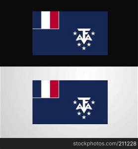 French Southern and Antarctic Lands Flag banner design