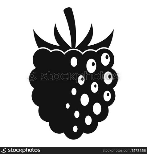 Fresh blackberry icon. Simple illustration of fresh blackberry vector icon for web design isolated on white background. Fresh blackberry icon, simple style