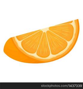 Fresh bright exotic slice tangerine or mandarin isolated on white background. Summer fruits for healthy lifestyle. Organic fruit. Cartoon style. Vector illustration for any design. Fresh bright exotic slice tangerine or mandarin isolated on white background. Summer fruits for healthy lifestyle. Organic fruit. Cartoon style. Vector illustration for any design.