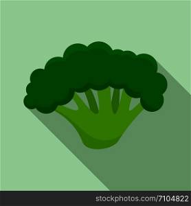 Fresh broccoli icon. Flat illustration of fresh broccoli vector icon for web design. Fresh broccoli icon, flat style