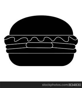 Fresh burger icon. Simple illustration of fresh burger vector icon for web design isolated on white background. Fresh burger icon, simple style