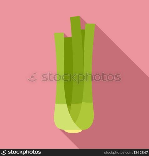 Fresh celery icon. Flat illustration of fresh celery vector icon for web design. Fresh celery icon, flat style