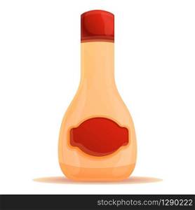 Fresh condiment bottle icon. Cartoon of fresh condiment bottle vector icon for web design isolated on white background. Fresh condiment bottle icon, cartoon style