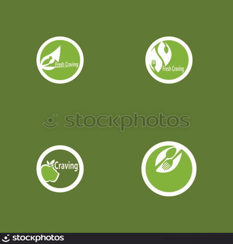 Fresh craving food icon and symbol vector illustration