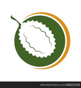 fresh Durian fruit icon,vector illustration flat design