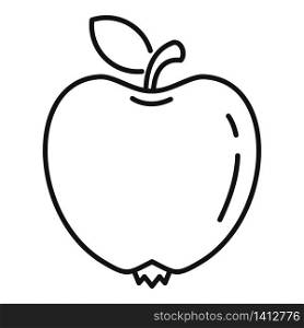 Fresh eco apple icon. Outline fresh eco apple vector icon for web design isolated on white background. Fresh eco apple icon, outline style