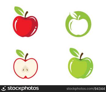 Fresh fruit vector icon illustration design template