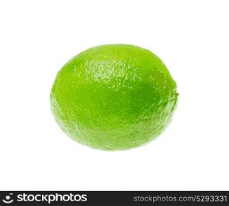 Fresh Green Lime Isolated on White Background. Vector Illustration. Fresh Green Lime Isolated on White Background. Vector Illustration.