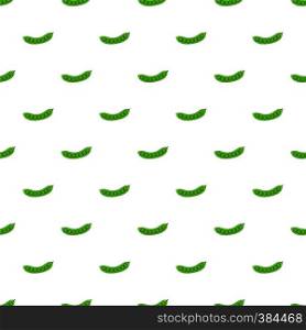 Fresh green peas pattern. Cartoon illustration of fresh green peas vector pattern for web. Fresh green peas pattern, cartoon style