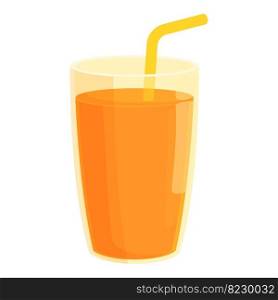 Fresh juice icon cartoon vector. Carrot splash. Menu health. Fresh juice icon cartoon vector. Carrot splash
