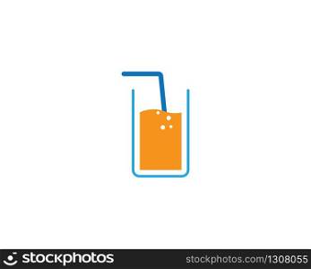 Fresh juice logo icon illustration