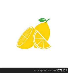 Fresh Lemon icon vector illustration design template