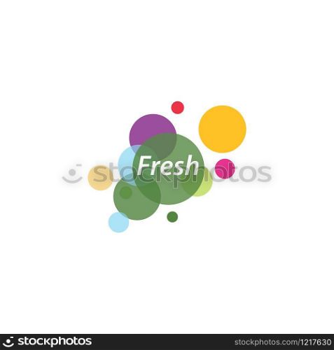 Fresh logo vector icon template