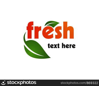 Fresh logo vector icon template