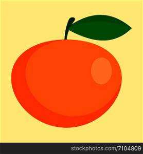 Fresh mango icon. Flat illustration of fresh mango vector icon for web design. Fresh mango icon, flat style