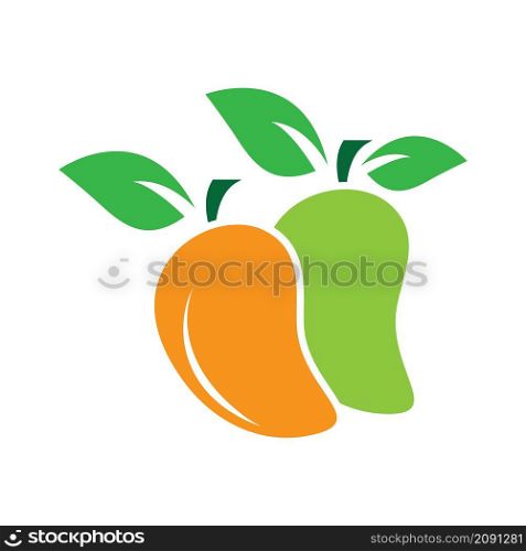 Fresh mango logo images illustration design