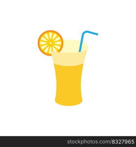 Fresh Orange juice ilustration vector template