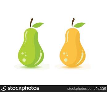 fresh Pear Fruit Food Vector Illustration design