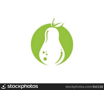 fresh Pear Fruit Food Vector Illustration design