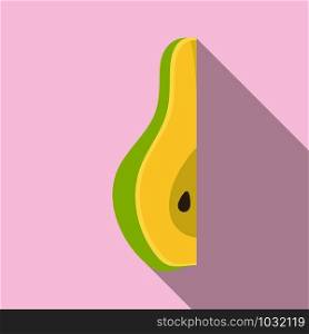 Fresh pear slice icon. Flat illustration of fresh pear slice vector icon for web design. Fresh pear slice icon, flat style