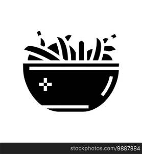 fresh peas in plate glyph icon vector. fresh peas in plate sign. isolated contour symbol black illustration. fresh peas in plate glyph icon vector illustration