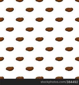 Fresh potato pattern. Cartoon illustration of fresh potato vector pattern for web. Fresh potato pattern, cartoon style