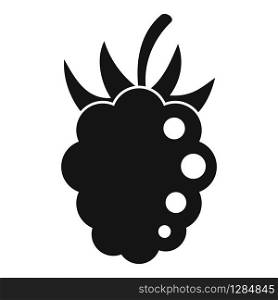 Fresh raspberry icon. Simple illustration of fresh raspberry vector icon for web design isolated on white background. Fresh raspberry icon, simple style