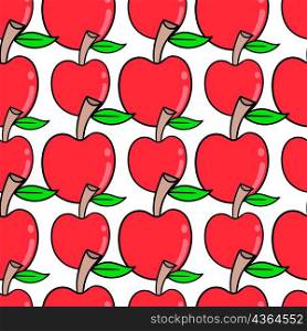 fresh red apple seamless pattern textile print