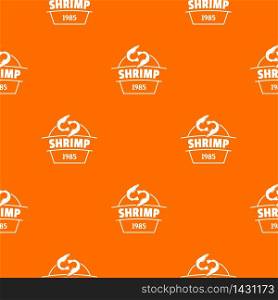 Fresh shrimp pattern vector orange for any web design best. Fresh shrimp pattern vector orange
