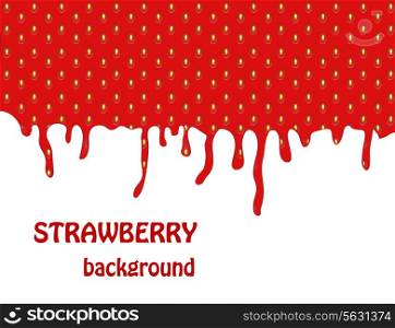 Fresh Strawberry background, Vector Illustration. EPS 10.