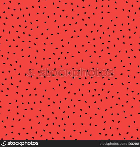 Fresh Sweet Natural Ripe Watermelon Seamless Pattern with Black Seeds. Fresh Sweet Natural Ripe Watermelon Seamless Pattern