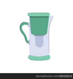 fresh water pitcher cartoon. jar clean, nature table, cold clear fresh water pitcher sign. isolated symbol vector illustration. fresh water pitcher cartoon vector illustration