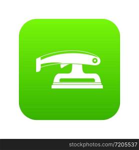 Fret saw icon digital green for any design isolated on white vector illustration. Fret saw icon digital green