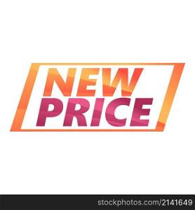Friday new price icon cartoon vector. Sale offer. Label tag. Friday new price icon cartoon vector. Sale offer