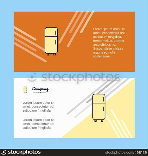 Fridge abstract corporate business banner template, horizontal advertising business banner.