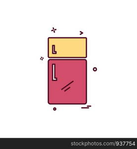 Fridge icon design vector