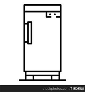Fridge icon. Outline fridge vector icon for web design isolated on white background. Fridge icon, outline style
