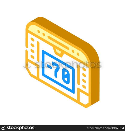 fridge laboratory professional equipment isometric icon vector. fridge laboratory professional equipment sign. isolated symbol illustration. fridge laboratory professional equipment isometric icon vector illustration