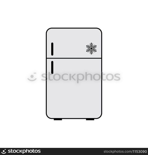 Fridge vector icon. Refrigerator icon isolated on white background. Fridge vector icon. Refrigerator icon isolated