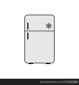 Fridge vector icon. Refrigerator icon isolated on white background. Fridge vector icon. Refrigerator icon isolated