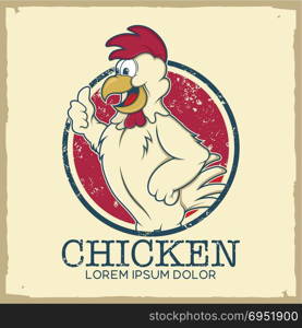 fried chicken logo. fried chicken logo vector