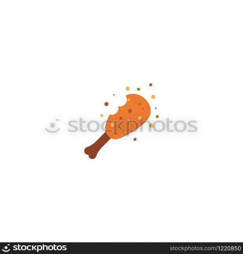 Fried chicken vector illustration icon