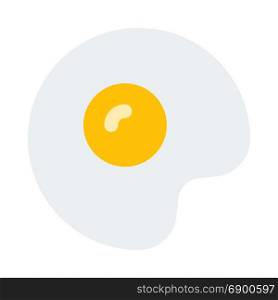 fried egg, icon on isolated background