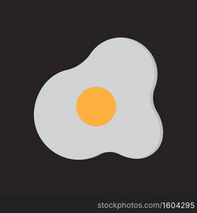 fried egg icon vector illustration symbol design