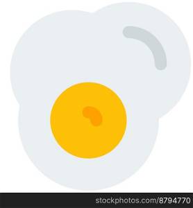 Fried egg light icon set