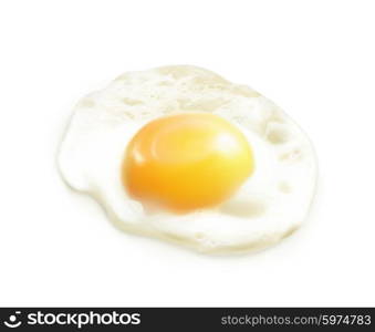 Fried egg, vector